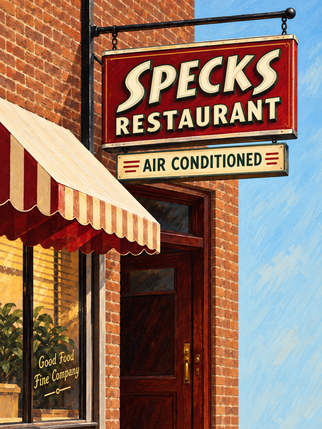Sign outside Specs Restaurant & Lounge